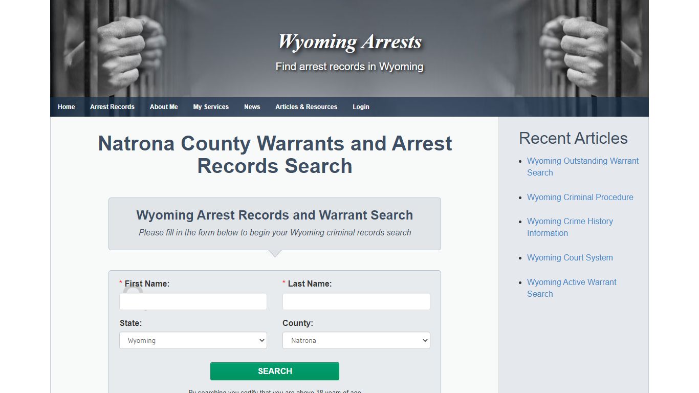 Natrona County Warrants and Arrest Records Search